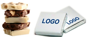 Шоколад с логотипом от производителя