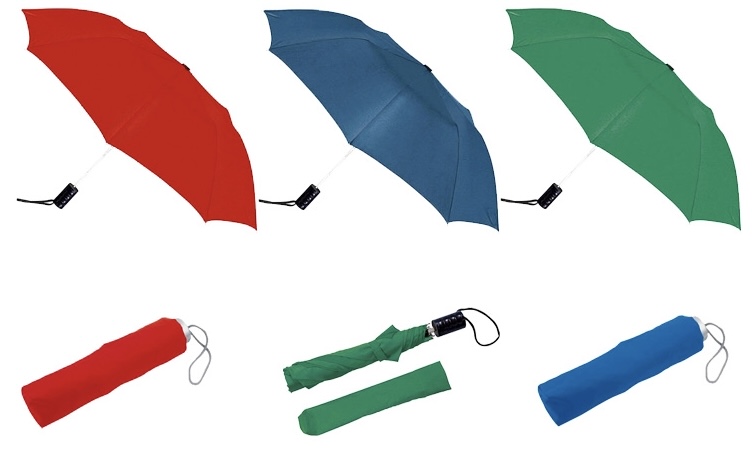 Печать логотипов на складных зонтах