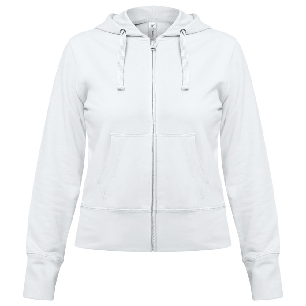 Толстовка женская Hooded Full Zip белая