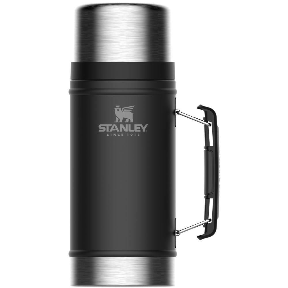 Термос для еды Stanley Classic 940, черный с нанесением логотипа по цене от  5100р купить в Зеленограде