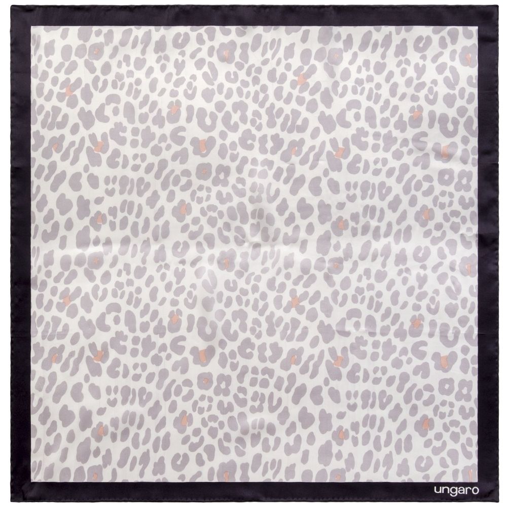 Платок Leopardo Silk, серый