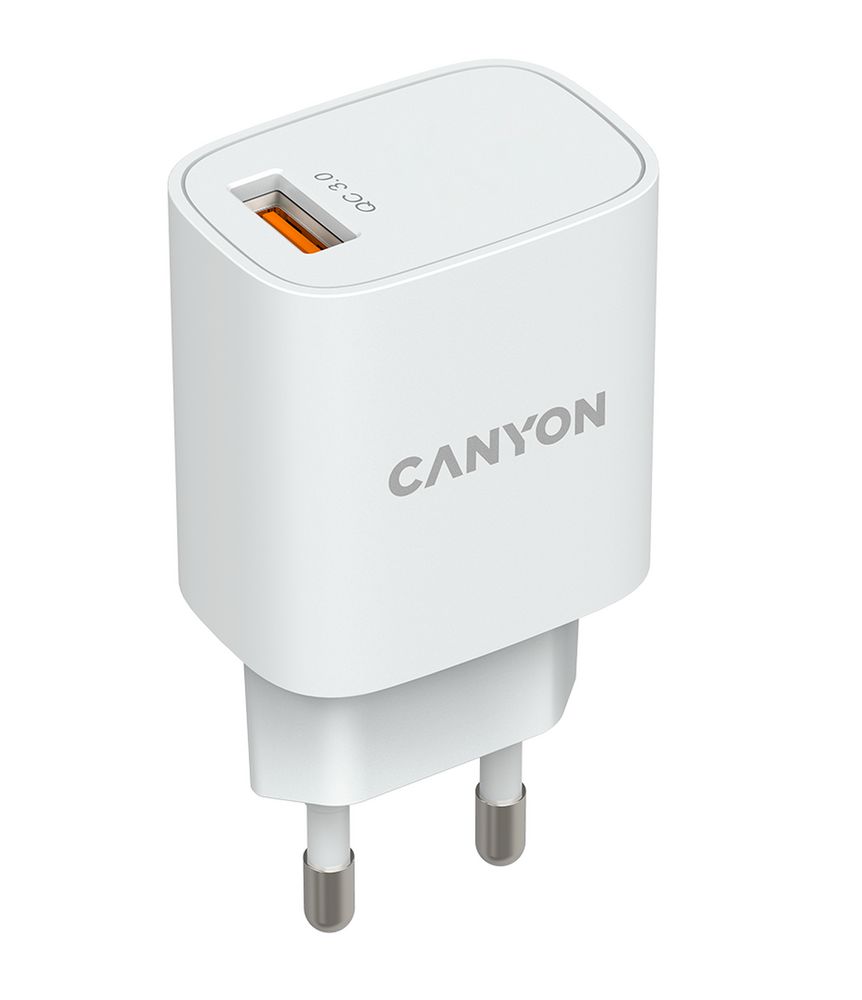 Сетевое зарядное устройство Canyon Quick Charge с нанесением логотипа по  цене от 689р купить в Зеленограде